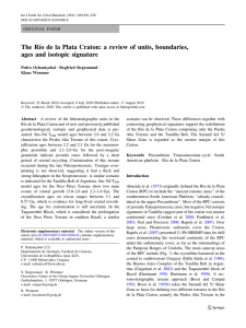 The Río de la Plata Craton: a review of units, boundaries, ages and