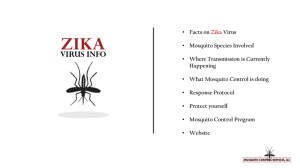 Facts on Zika Virus • Mosquito Species Involved