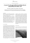 A case of acute generalised pustulosis due to amoxicillin/clavulanic