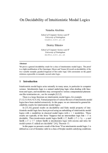 On Decidability of Intuitionistic Modal Logics