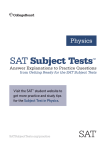 Physics Answer Explanations to Practice Questions – SAT Subject