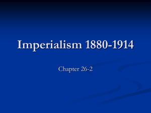 Imperialism 1880-1914
