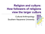 Christianity and culture - Southern Nazarene University