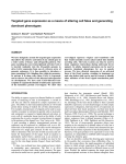 Targeted gene expression as a means of altering cell fates and