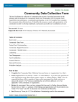 Community Data Collection Form