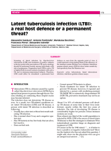 Latent tuberculosis infection (LTBI): a real host defence or a