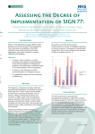 Assessing the Degree of Implementation of SIGN 77: