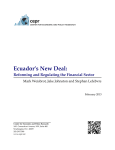 Ecuador`s New Deal - The Center for Economic and Policy Research