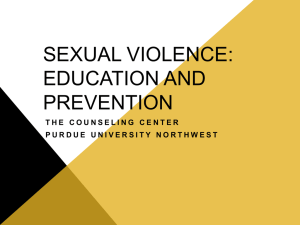 Sexual Violence: An overview