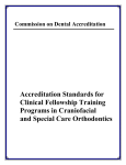 Clinical Fellowship Training Programs in Craniofacial and Special