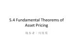 5.4 Fundamental Theorems of Asset Pricing
