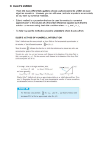 M - Euler`s Method - nwss