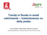 Instantaneous flood peaks
