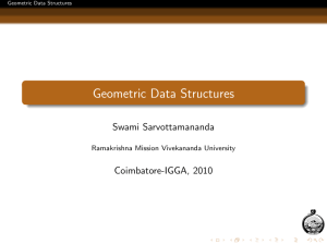 Geometric Data Structures - cs@rkmvu