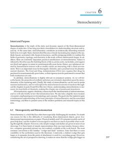 Stereochemistry - University Science Books