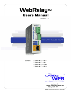 WebRelay Users Manual