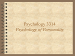 What Is Personality? - The University of Texas at Arlington