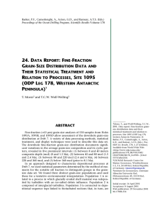 24. data report: fine-fraction grain-size distribution data and their