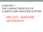 1 the characteristics of climatic and weather system