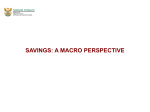 savings: a macro perpespetcive - South African Savings Institute