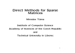 Direct Methods for Sparse Matrices