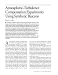 Atmospheric-Turbulence Compensation Experiments Using