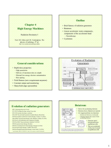 Chapter 4 High Energy Machines Outline General considerations