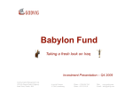 Babylon Fund - Investment Presentation