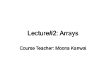Arrays - 3rd Semester Notes