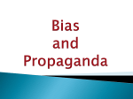 Bias and Propaganda PowerPoint