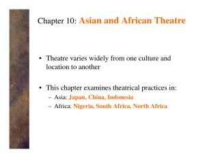 Chapter 10: Asian and African Theatre