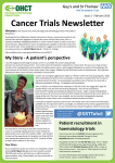 Cancer Trials Newsletter - Guy`s and St Thomas` NHS Foundation