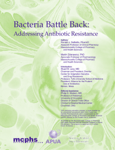 Bacteria Battle Back - Addressing Antibiotic