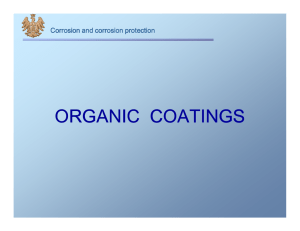 organic coatings - chemia.odlew.agh.edu.pl