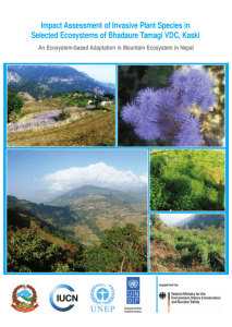 Impact Assessment of Invasive Plant Species in Selected