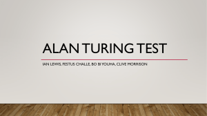 Alan turing test