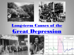 Long-term Causes of the Great Depression