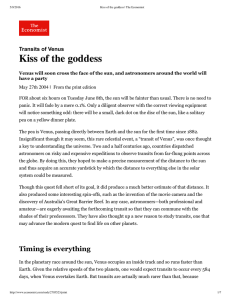 Kiss of the goddess | The Economist