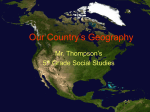 Our Country`s Geography