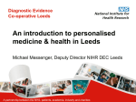An Introduction to Personalised Medicine and Health