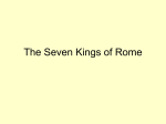 Jan. 31-Feb. 10: The 7 Kings of Rome