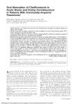 Oral Absorption of Clarithromycin in Acute Illness