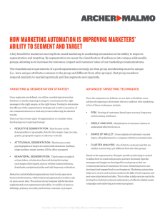 how marketing automation is improving marketers` ability to segment