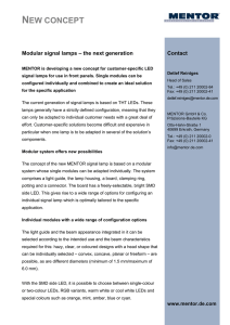 é MENTOR New Concept Modular Indicator Lamp EN PDF, 349.8 KB