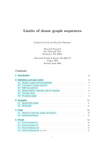 Limits of dense graph sequences