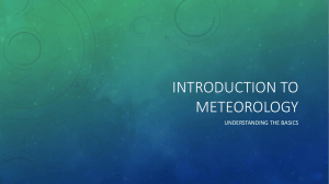 Introduction to meteorology