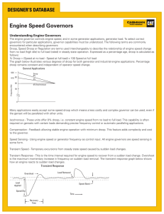 Engine Speed Governors