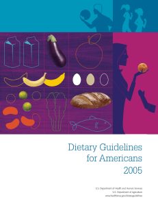 Dietary Guidelines for Americans 2005