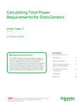 Calculating Total Power Requirements for Data Center