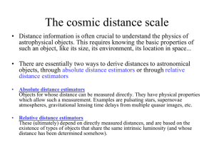 The cosmic distance scale